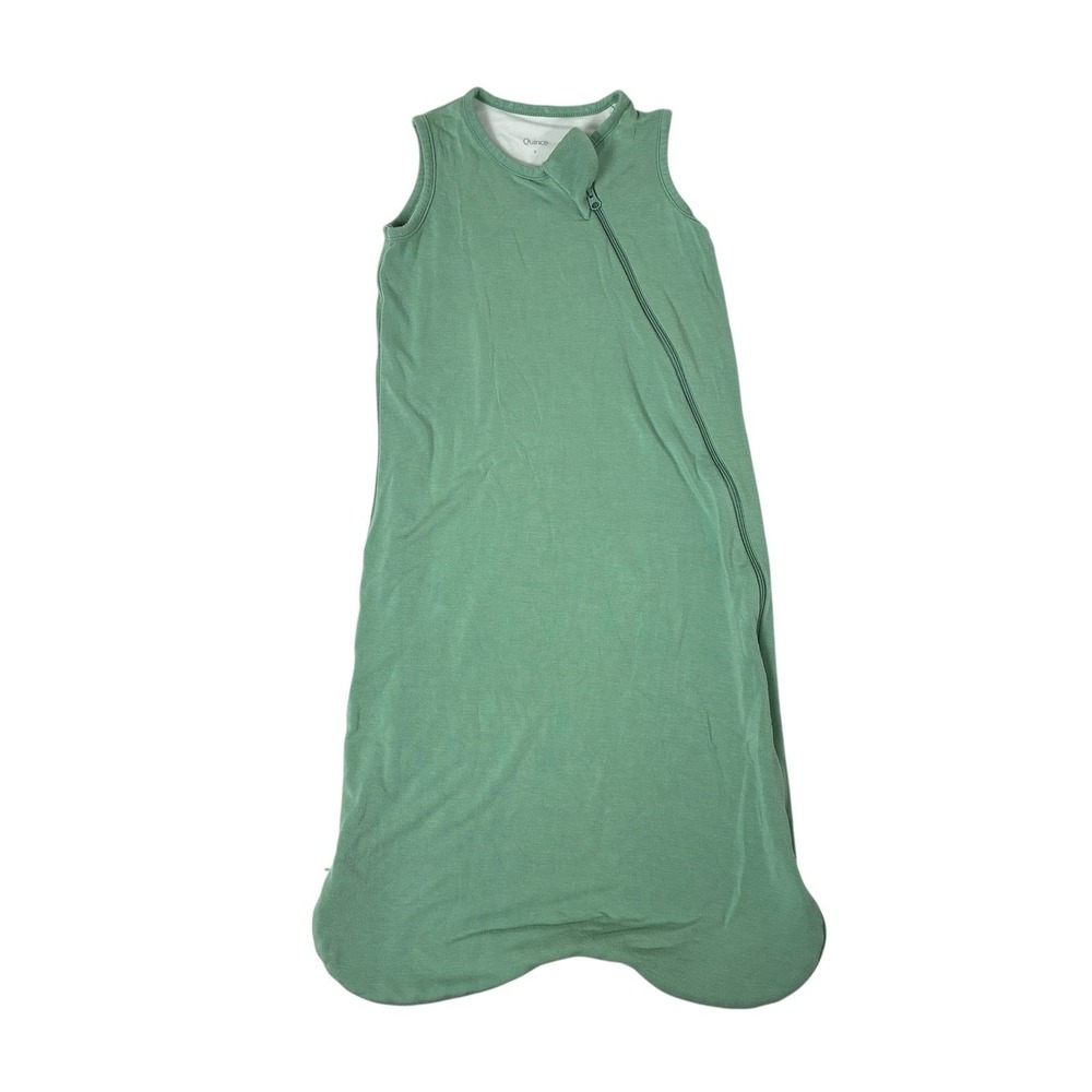 Quince Baby Sleep Bag Sage Green 1.0 TOG Size Small Bamboo Infant Toddler